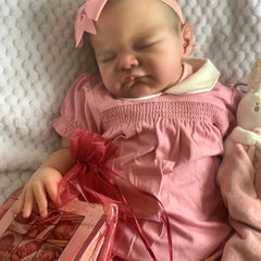 20 Reborn Baby Doll Hand Drawn Hair Soft Touch 3D Skin Lifelike