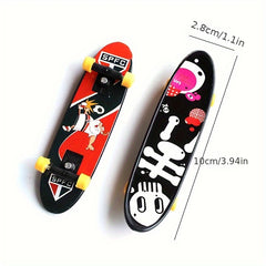 1pc Mini Skateboard Finger Skateboard Novelty Toy