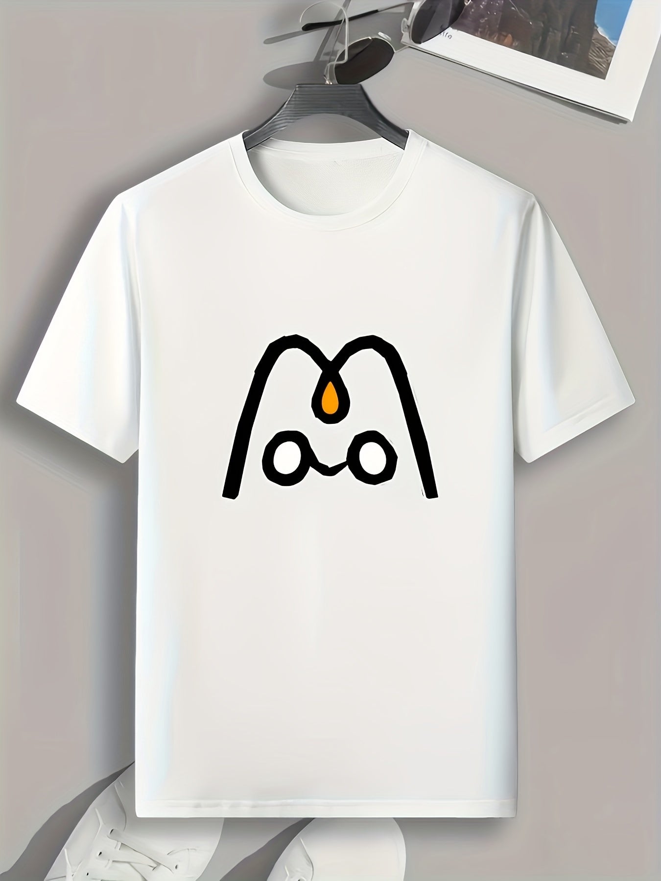 Cartoon Print Men's Graphic T-shirt Casual Comfy Tees For Summer