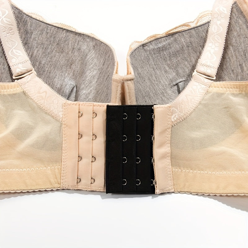 3pcs Bra Extension Buckles 3 Rows 4 Hooks Comfortable Strap Extenders
