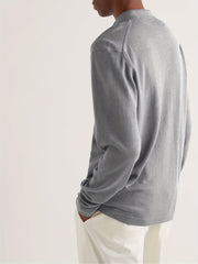 Antlers Pattern Knit Polo Shirt Men's Casual Lapel Middle Stretch V Neck Pullove