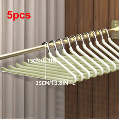 5pcs Goose-shaped Stainless Steel Hangers for Pants Scarf Home Storage