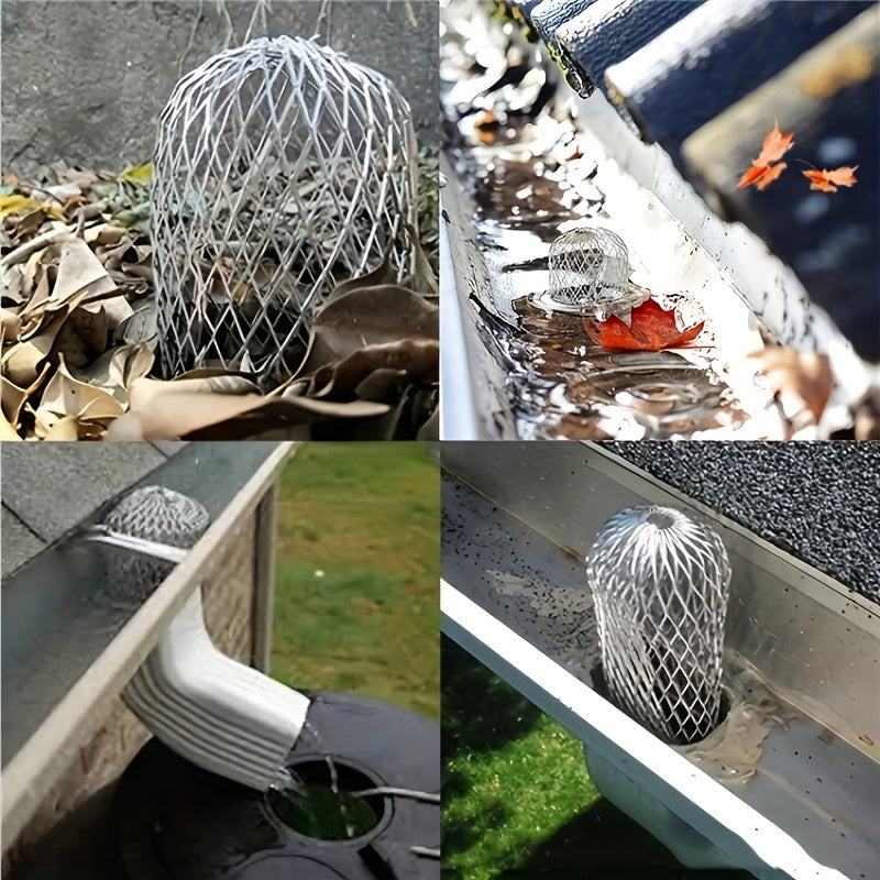 4pcs Aluminum Drainage Ditch Filter Prevents Blockage