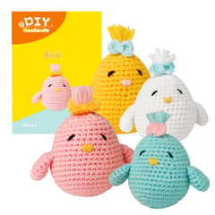 Beginner's Knitting Kit Bird Easy Hook Crochet Kit Step by Step