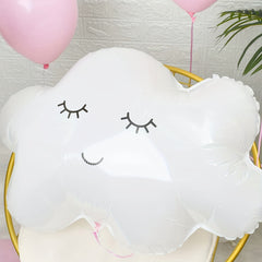 12pcs Cloud Aluminum Foil Balloon Rainbow Cloud Shaped Foil Balloons