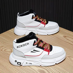 Men's Stylish Skate Shoes Non slip Lace up Shoes