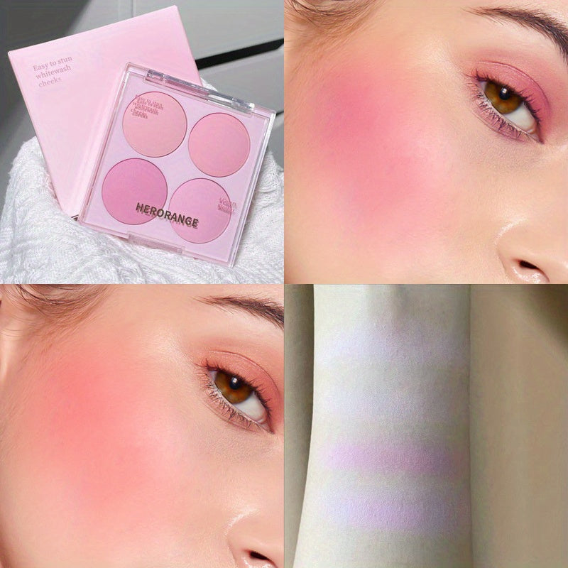 Sweet Four Blush Brightening Natural Nude Makeup Correcting Palette Matte Blush