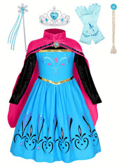Girls Queen Princess Dress Costume Dress Up Birthday Party Christmas Cosplay