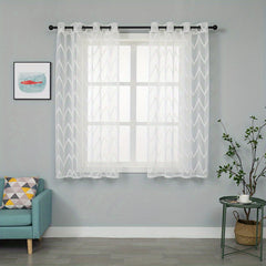 Solid Voile Curtains for Home Decor in Kitchen Bedroom Living Room
