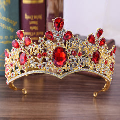 Baroque Rhinestone Crown Hairband Bridal Wedding Decoration
