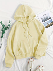 Winter Plus Fleece Coat Women's Hooded Sweatshirt