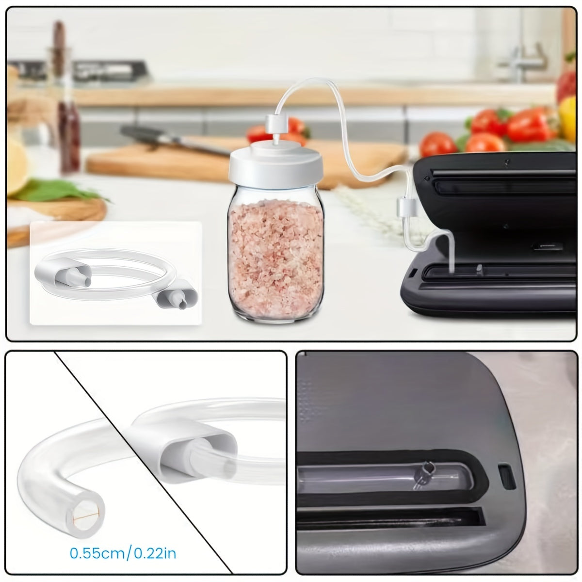 Mason Jar Vacuum Sealer Kit Portable Machine
