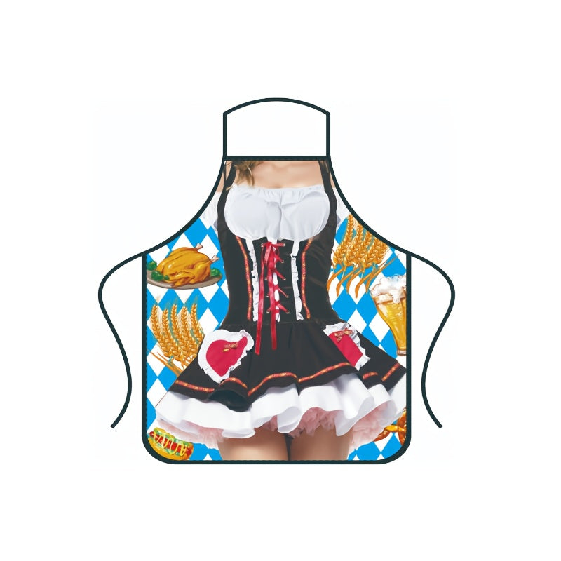 Polyester Barbecue Apron Anti-grease Splash Proof Kitchen Supplies