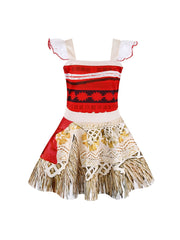 Girls Princess Dress Lace Sleeveless Birthday Party Costume Halloween