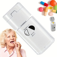 MedCare Portable Pill Cutter & Divider 5 in 1 Medicine Storage Case