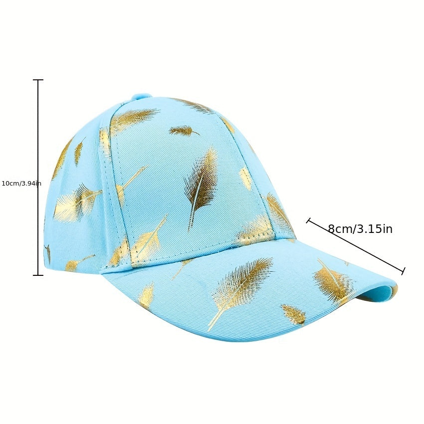 Feathers Baseball Cap Retro Outdoor Sports Classic Street Sunscreen Cap