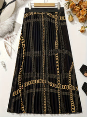 Women's Baroque Print Maxi Skirt