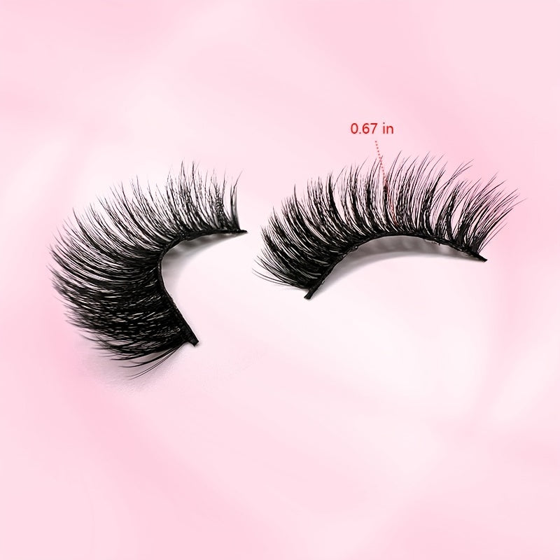 10 Pairs 3D Fluffy Faux Mink Lashes - Natural and Dramatic Look
