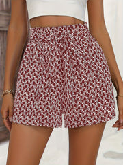 Tie Front Shorts Women's Casual Summer Clothing