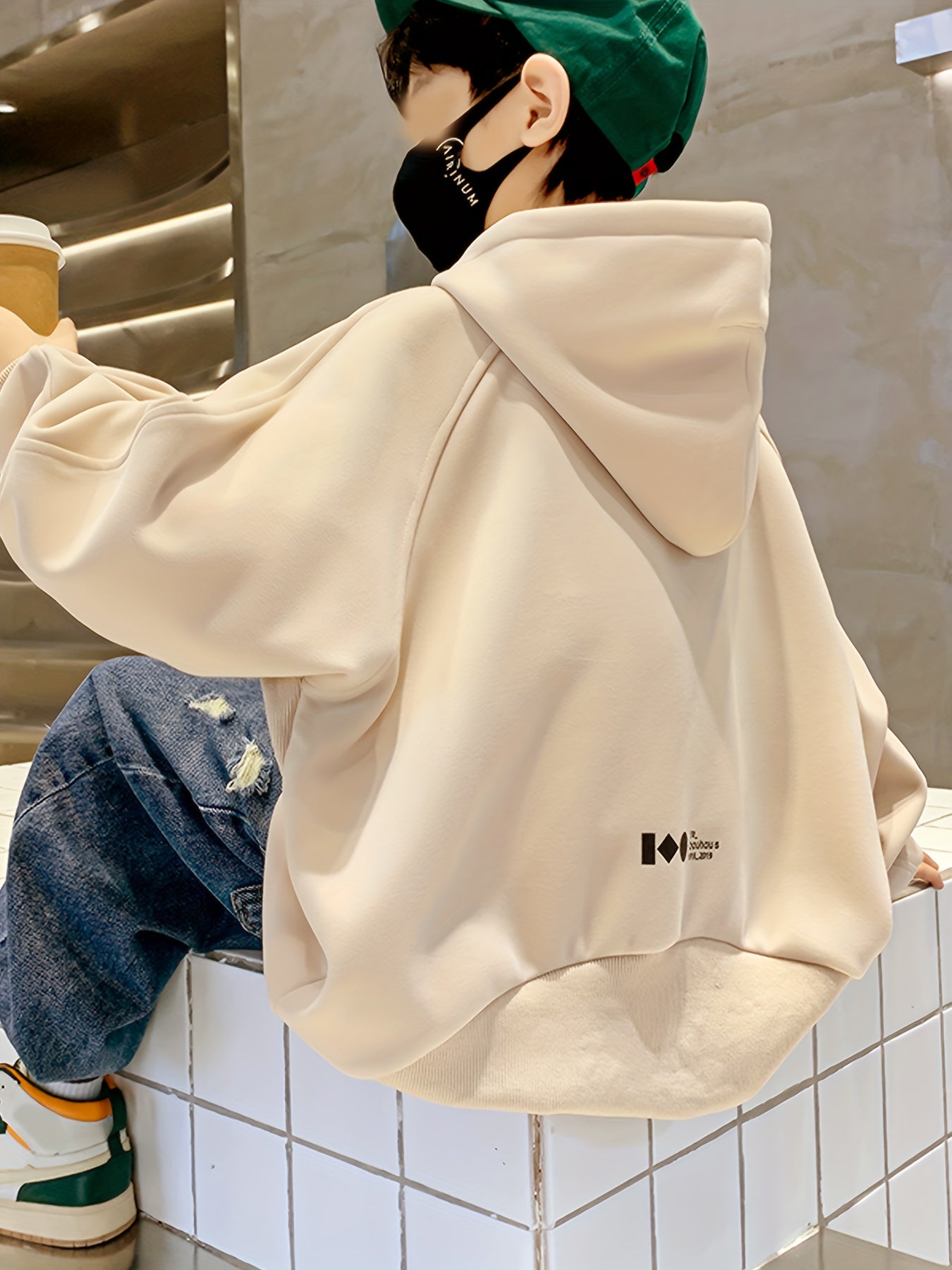 Boys Hooded Sweatshirt Long Sleeve Top