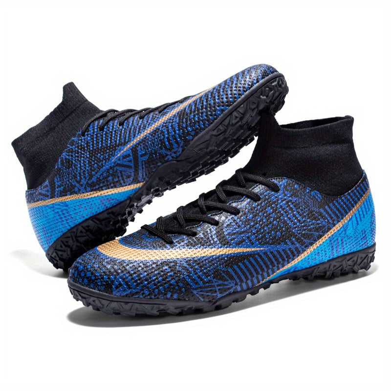 Boys' Pro Football Boots Spiked Anti Skid Breathable Outdoor Training
