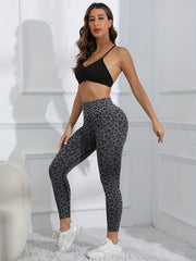 Leopard Print High Waist Yoga Tight Pants Women's Activewear