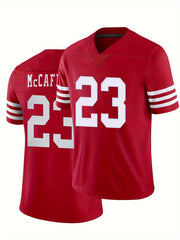 Men's Breathable Rugby Jersey Active V Neck Short Sleeve Shirt
