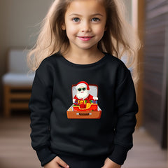 Santa In The Box Girls Sweatshirt Fall Winter
