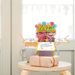 Happy Birthday Pop Up Card For Women Men Funny Bday Gift For Students