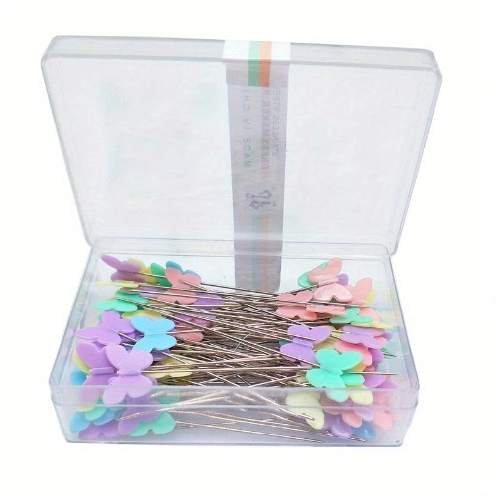 100Pcs Dressmaking Pins Embroidery Patchwork Pins Sewing Accessories