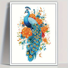 Peacock Pattern Diamond Painting Kit - DIY 5D Partial Diamond Art