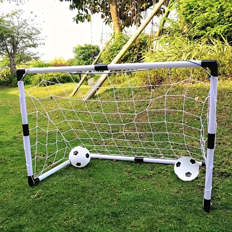 2pcs Plastic Soccer Goal Portable Backyard Training Soccer Goal