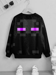 Teens Pop Game 3D Print Sweatshirt Kids Casual Pullover Street Wear Clothes