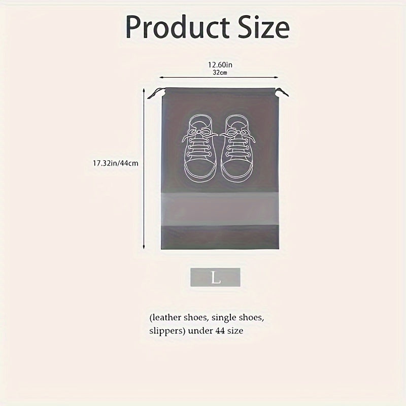10pcs Travel Shoes Storage Bag Dustproof Portable Shoes Finishing Container