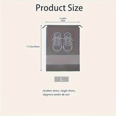 10pcs Travel Shoes Storage Bag Dustproof Portable Shoes Finishing Container