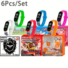 Small Dinosaur Electronic Mosquito Repellent Bracelets Set of 6