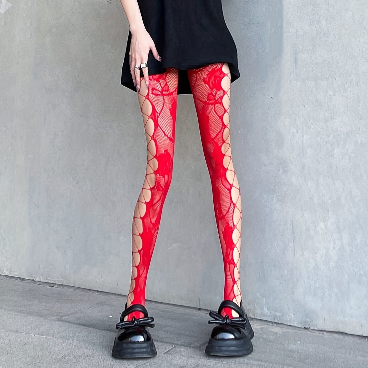 Fishnet Tights High Waist Mesh Pantyhose Women's Stockings
