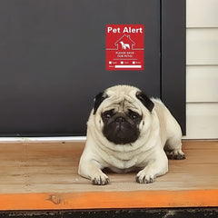 5pcs Pets In Fire Window Stickers UV Fade Resistant Save Our Pet Home Decor