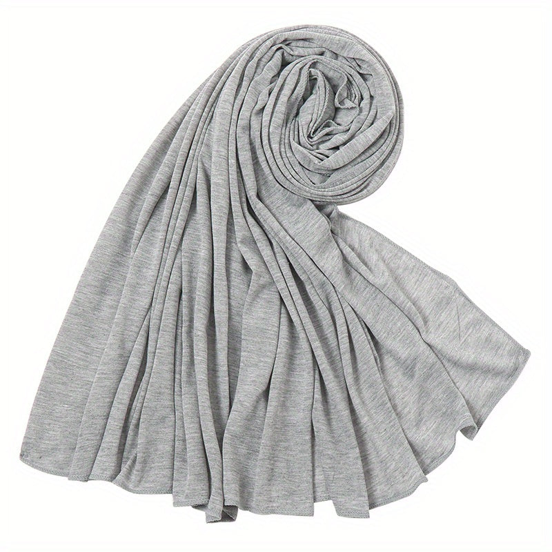 Solid Bandana Women Sweater Bandana Scarf Long Turban Head Wrap