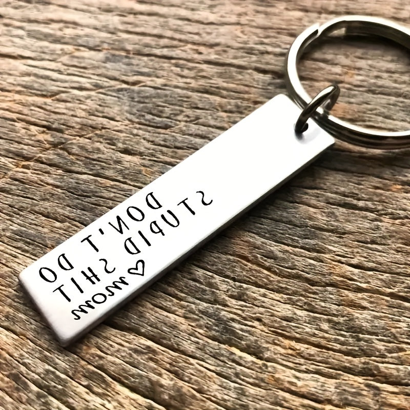 Creative Don't Do Stupid Key Chain Gift for Teenagers