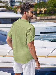 Men's Casual Trachten Shirt For Summer Vacation