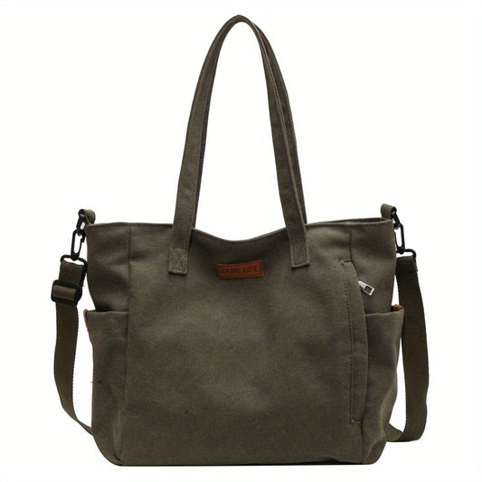 Vintage Crossbody Bag Retro Canvas Shoulder Tote Bag