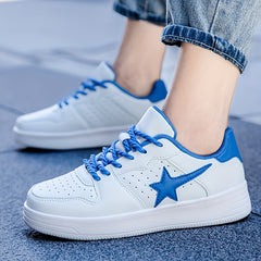 Men's Star Pattern Decor Skate Shoes Non Slip Sneakers