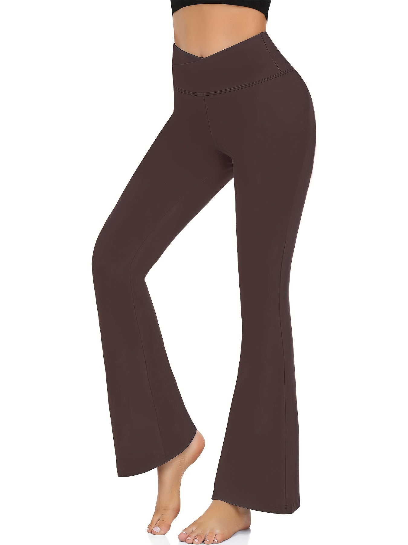 High Waist Thermal Flare Leggings Yoga Pants
