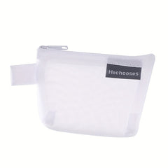 Transparent Nylon Mesh Coin Purse Large Capacity Key Bag Card Coin Bag