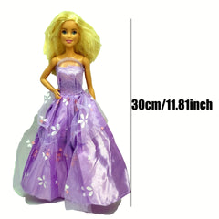 Princess Dress for 29.97 cm Doll - Doll Clothes Party Wedding Outfit