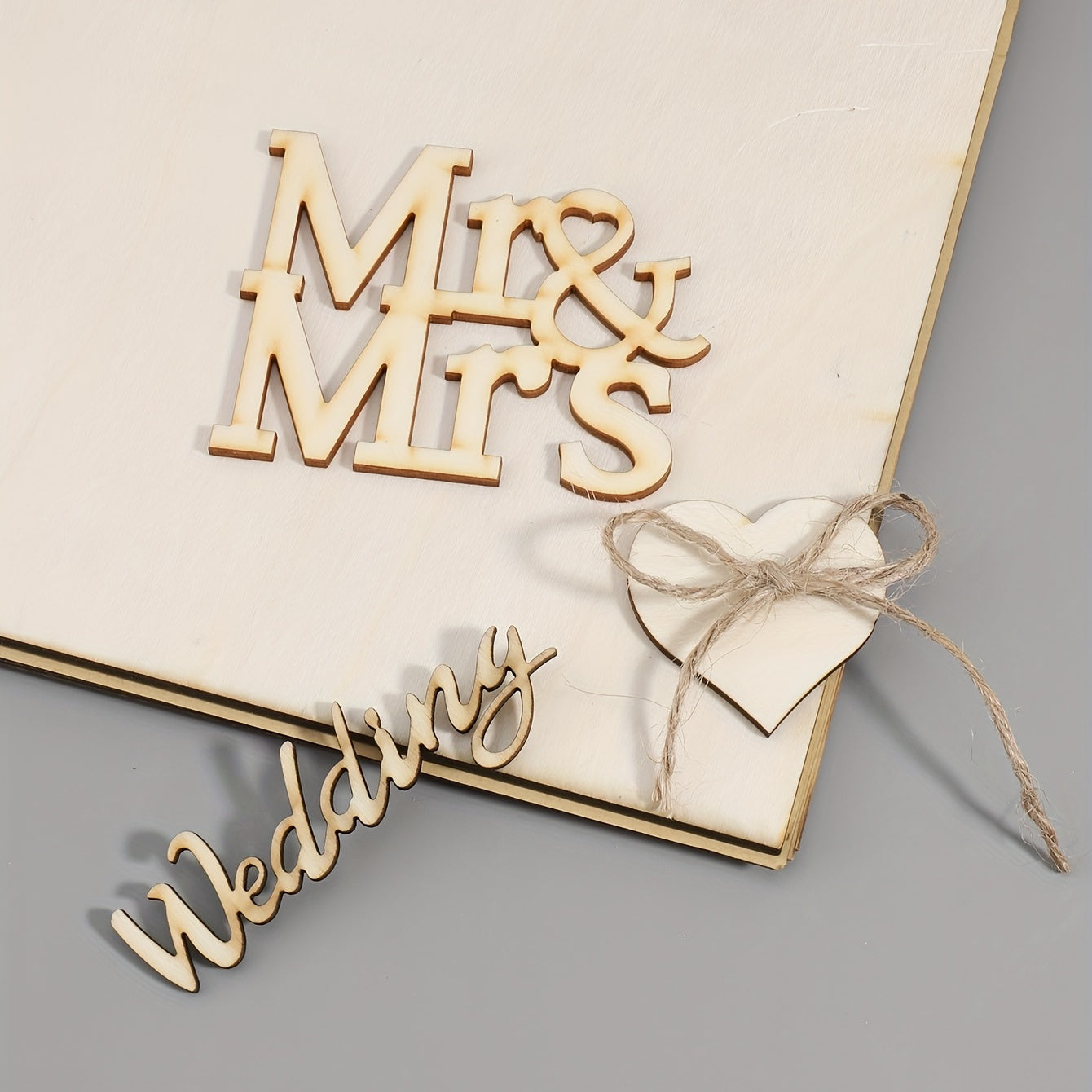 Wooden Khaki Stationery Set for Students Office Art & Wedding Season