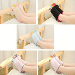 5 Pairs Colorful Toe Socks Yoga Sport Women's Stockings