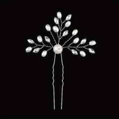 Crystal Faux Pearl Rhinestone U Hairpin Wedding Bridal Accessories