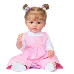 Adorable 21in Soft Silicone Vinyl Baby Doll Toy - Perfect Gift for Kids